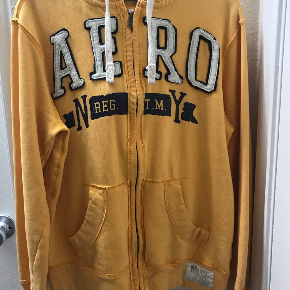 Aeropostale Authentic Brand Yellow Jacket hoodie